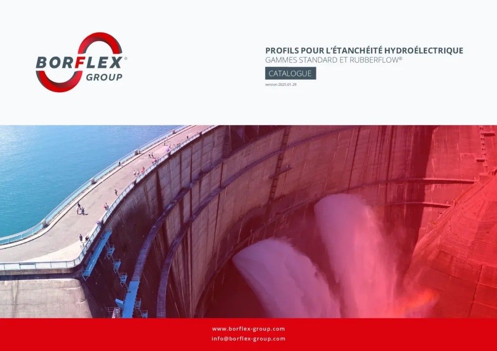 Profils pour l&rsquo;étanchéité hydroélectrique  Gammes standard et RUBBERFLOW®
